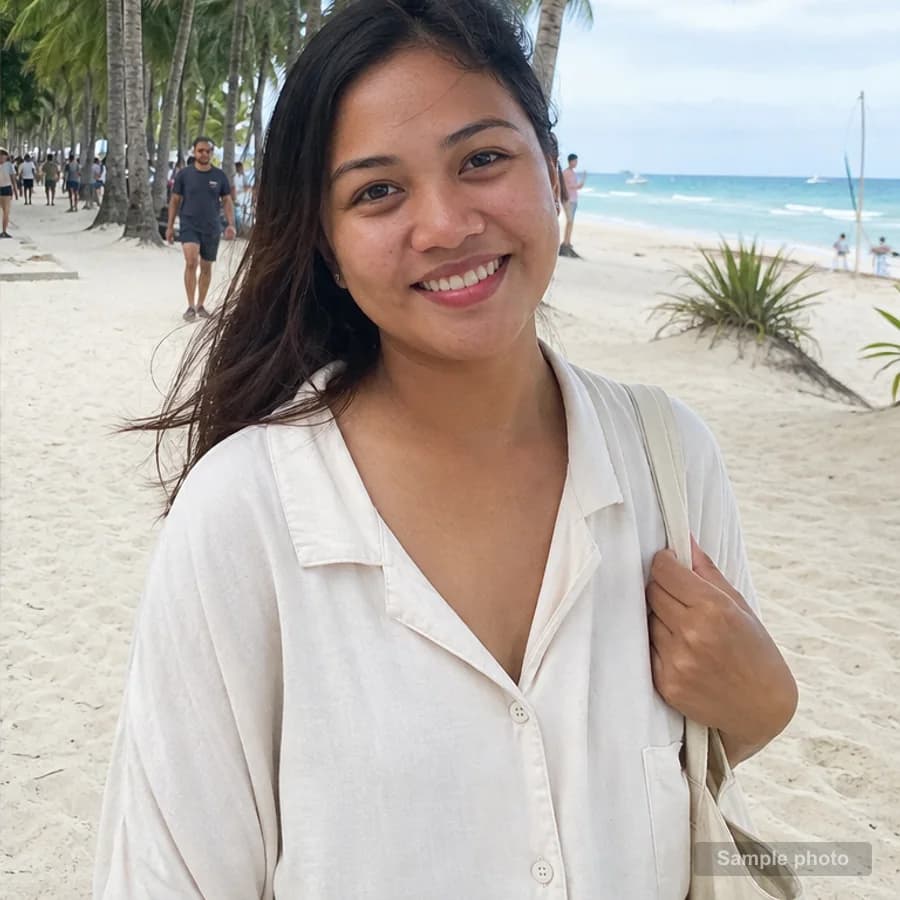 Leah Mendoza on a local Boracay route