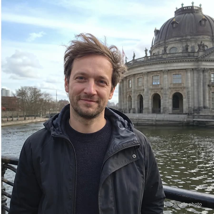 Lucas Meyer on a local Berlin route