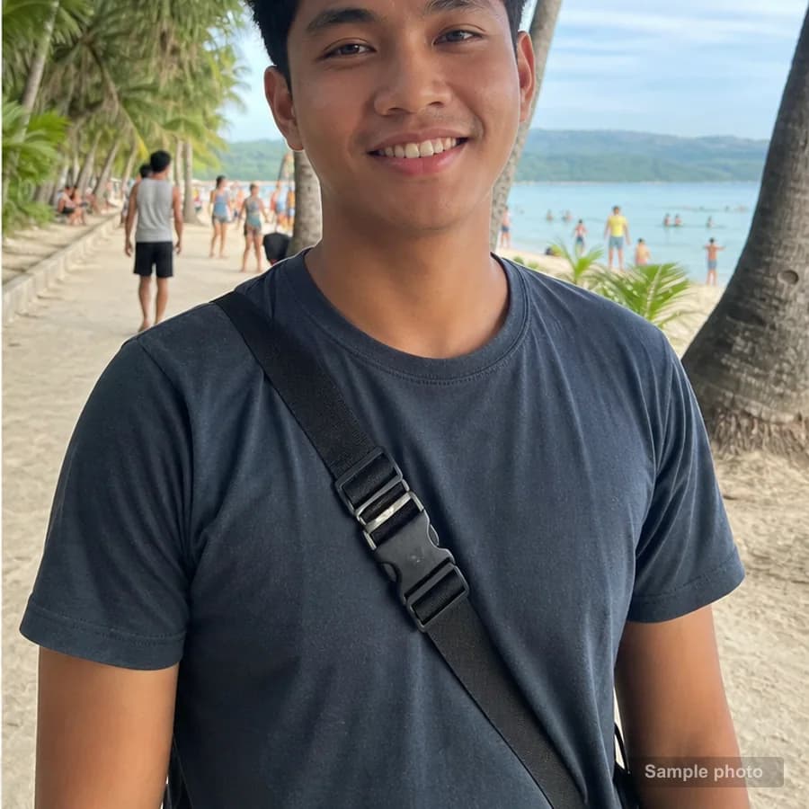 Rafael Dela Cruz on a local Boracay route