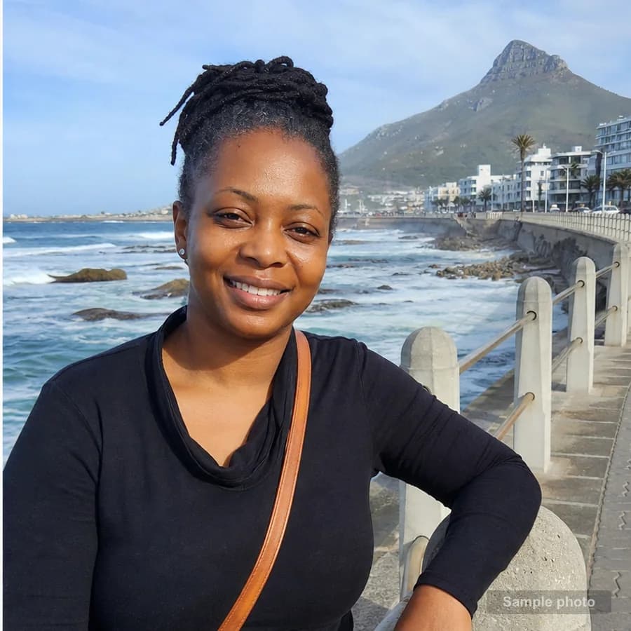 Thandiwe Mokoena on a local Cape Town route
