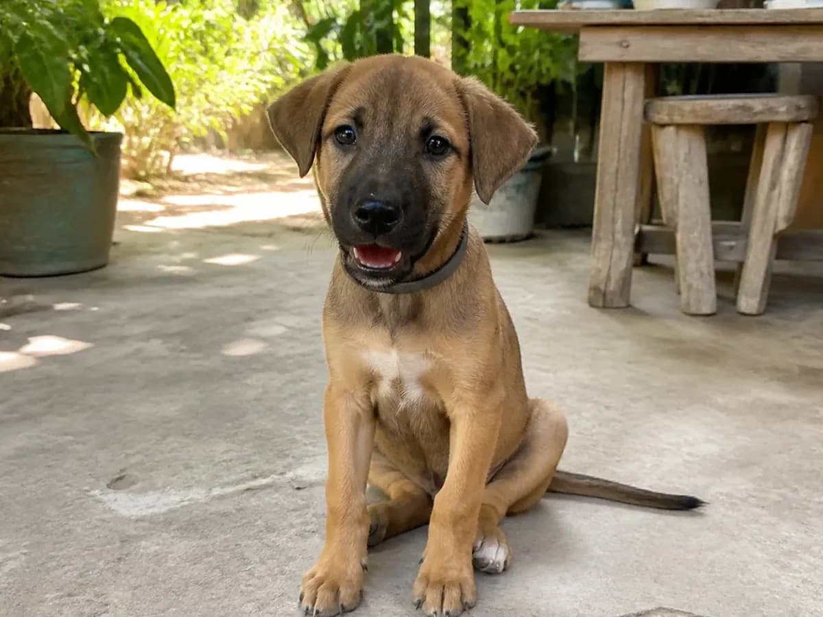 Rescued Mixed Breed Puppy for Adoption detail photo
