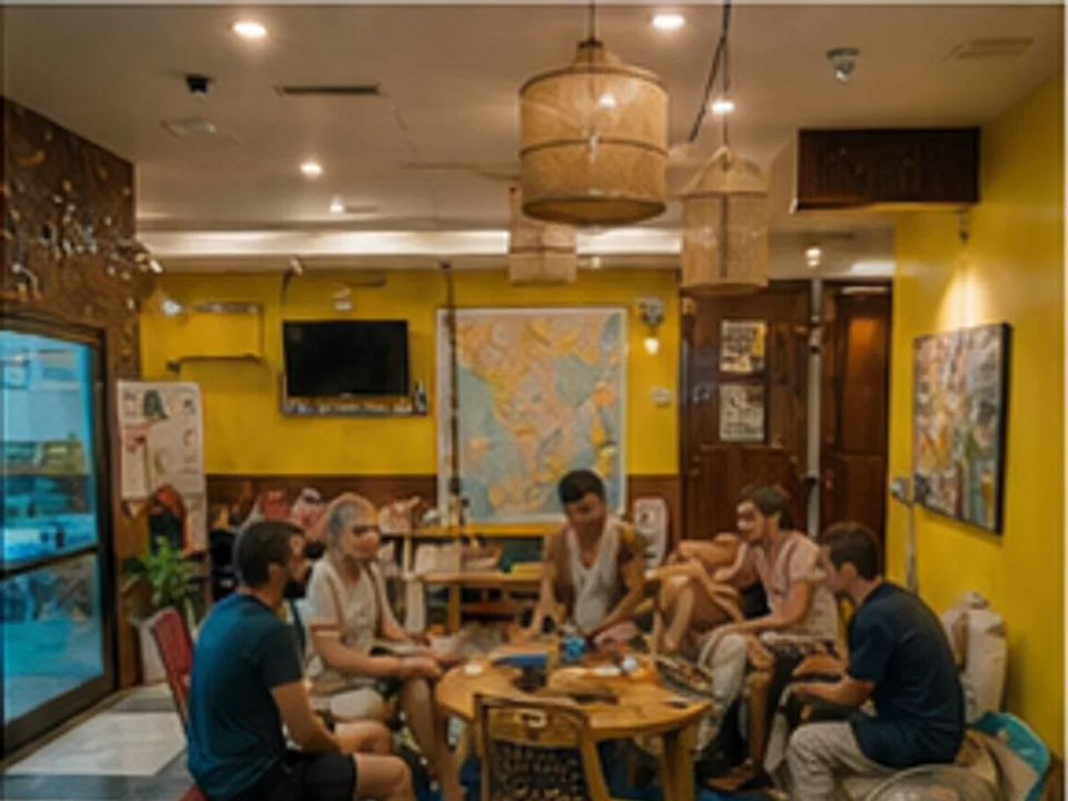 clean dorm or private rooms, lockers, and shared traveler areas
