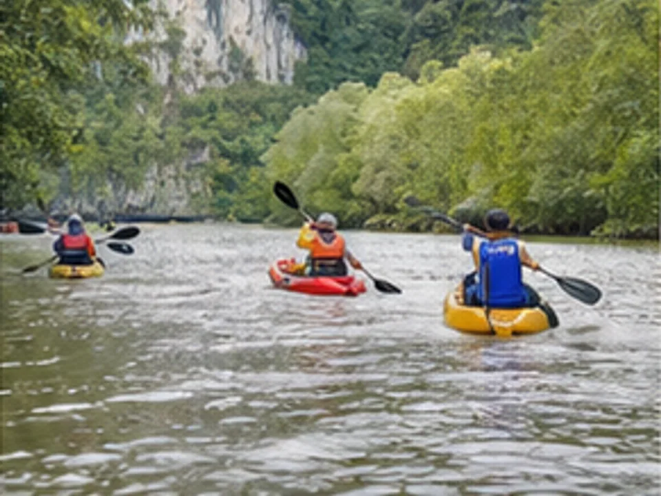 guided sea kayaking through Ao Thalane mangroves